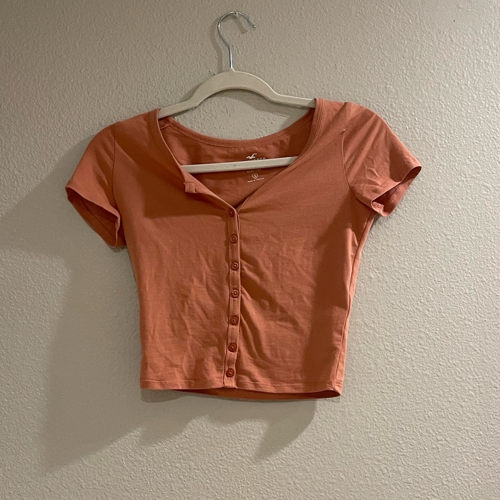 Hollister Pink Cropped Top